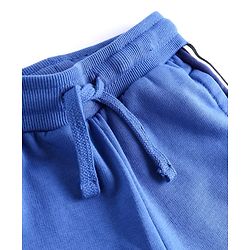 Pine Kids Knit Full Length Cut & Sew Track Pant with Tape Detailing - Blue