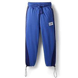 Pine Kids Knit Full Length Cut & Sew Track Pant with Tape Detailing - Blue