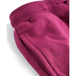 Pine Kids Cotton Knit Full Length Cut & Sew Lounge Pant With Cargo Pockets - Wine