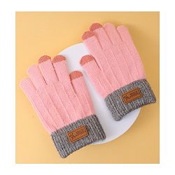 Pine Kids Solid Color Gloves - Pink