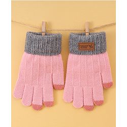 Pine Kids Solid Color Gloves - Pink