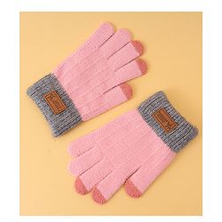 Pine Kids Solid Color Gloves - Pink