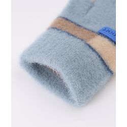 Pine Kids Gloves with Color Block Design - Red