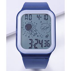 Pine Kids Solid Digital Watch Free Size - Navy Blue