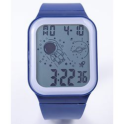 Pine Kids Solid Digital Watch Free Size - Navy Blue