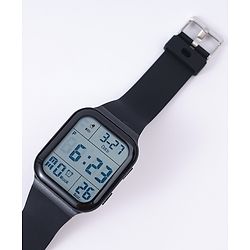 Pine Kids Solid Digital Watch Free Size - Black
