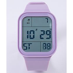 Pine Kids Solid Digital Watch Free Size - Purple