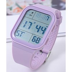 Pine Kids Solid Digital Watch Free Size - Purple