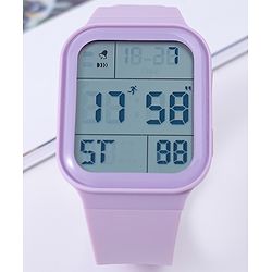 Pine Kids Solid Digital Watch Free Size - Purple