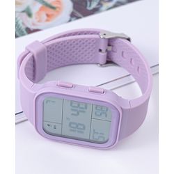 Pine Kids Solid Digital Watch Free Size - Purple
