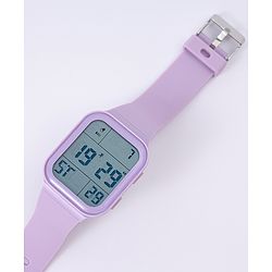 Pine Kids Solid Digital Watch Free Size - Purple