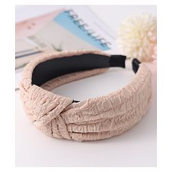 Pine Kids Hair Band Knot Detailing with Textured Design - Light Brown