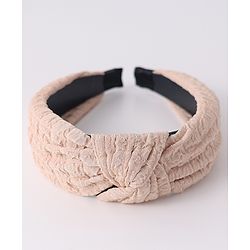 Pine Kids Hair Band Knot Detailing with Textured Design - Light Brown