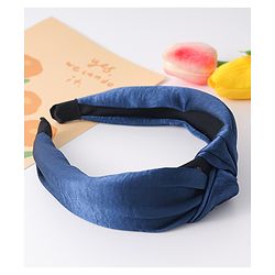 Pine Kids Free Size Hair Band with Knot Detailing - Navy Blue