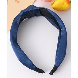 Pine Kids Free Size Hair Band with Knot Detailing - Navy Blue