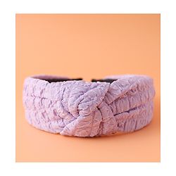 Pine Kids Hair Band Knot Detailing with Textured Design - Purple