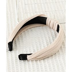 Pine Kids Hair Band Knot Detailing with Textured Design - Light Pink