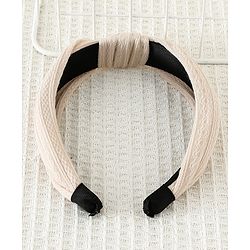 Pine Kids Hair Band Knot Detailing with Textured Design - Light Pink