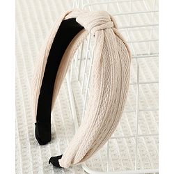 Pine Kids Hair Band Knot Detailing with Textured Design - Light Pink