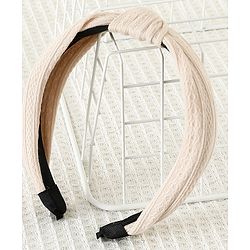 Pine Kids Hair Band Knot Detailing with Textured Design - Light Pink