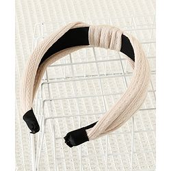 Pine Kids Hair Band Knot Detailing with Textured Design - Light Pink