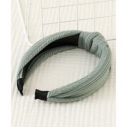 Pine Kids Free Size Hair Band with Knot Detailing - Olive Green