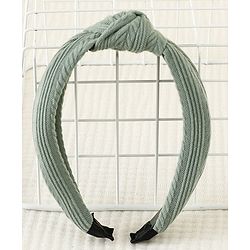 Pine Kids Free Size Hair Band with Knot Detailing - Olive Green