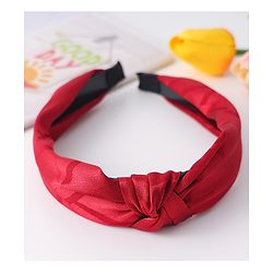 Pine Kids  Free Size Hair Band with Knot Detailing - Red