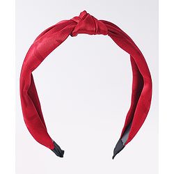 Pine Kids  Free Size Hair Band with Knot Detailing - Red