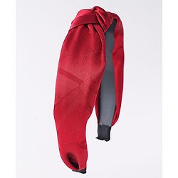 Pine Kids  Free Size Hair Band with Knot Detailing - Red