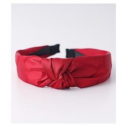 Pine Kids  Free Size Hair Band with Knot Detailing - Red