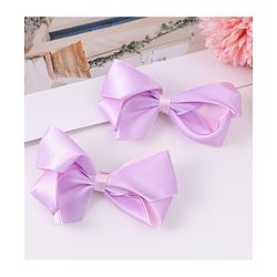 Pine Kids Bow & Butterfly Clips Pack of 2 Free Size - Purple