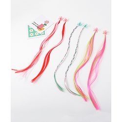 Pine Kids Hair Extensions Free Size Pack of 3 - Multicolor