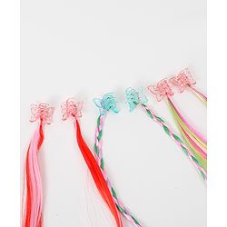 Pine Kids Hair Extensions Free Size Pack of 3 - Multicolor