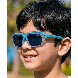 Pine Kids Sunglasses Blue with Comfortable Nose Pad - Blue
