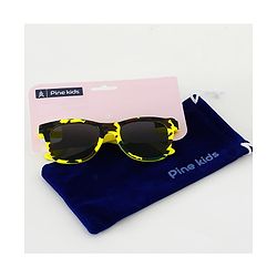 Pine Kids Sunglasses with Solid Nose Pad - Yellow
