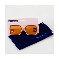 Pine Kids Sunglasses with Comfortable Nose Pad - Brown