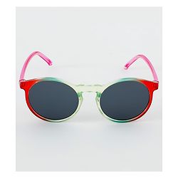 Pine Kids Sunglasses with Comfortable Nose Pad - Red & Green