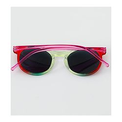 Pine Kids Sunglasses with Comfortable Nose Pad - Red & Green