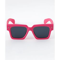 Pine Kids Free Size Sunglasses with Chunky Frame - Dark Pink
