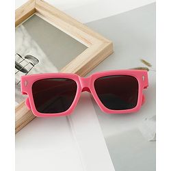 Pine Kids Free Size Sunglasses with Chunky Frame - Dark Pink