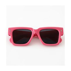 Pine Kids Free Size Sunglasses with Chunky Frame - Dark Pink