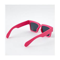 Pine Kids Free Size Sunglasses with Chunky Frame - Dark Pink