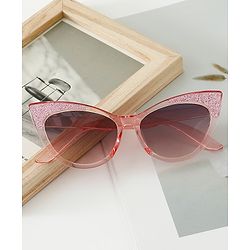 Pine Kids Cat Eye Sunglasses with Shimmer Detail - Baby Pink