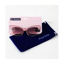Pine Kids Cat Eye Sunglasses with Shimmer Detail - Baby Pink