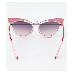Pine Kids Cat Eye Sunglasses with Shimmer Detail - Baby Pink