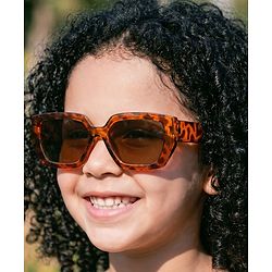 Pine Kids Full Rim Sunglasses - Brown