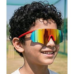 Pine Kids Sunglasses with Comfortable Nose Pad - Red