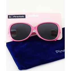 Pine Kids Sunglasses with Comfortable Nose Pad - Fuchsia