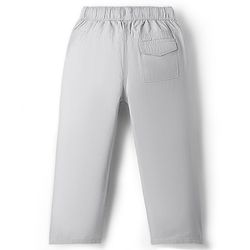 Pine Kids Cotton Elastane Woven Full Length Solid Colour Trouser Pant - Black